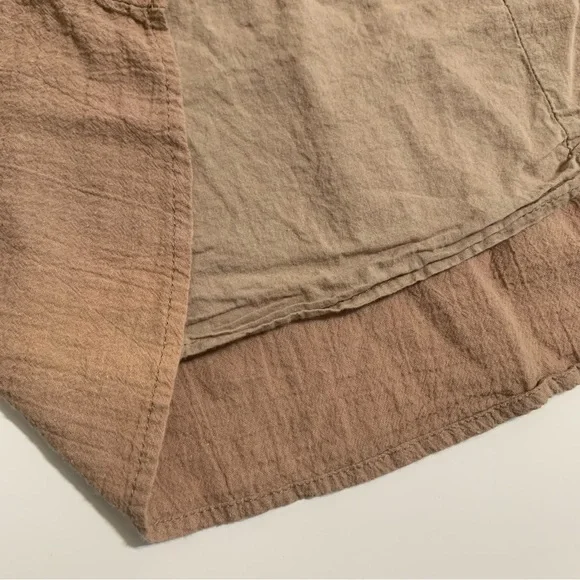Hayden Tan Gauzy Boho Peasant Dress Size Small Babydoll Neutral Color - Picture 9 of 13